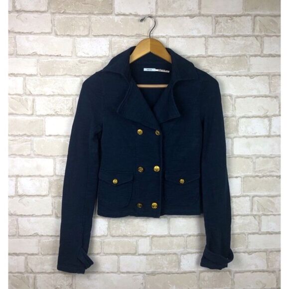 Kimchi Blue Jackets & Blazers - Urban Outfitters Kimchi Blue Nautical Navy Blue Peacoat Size XS